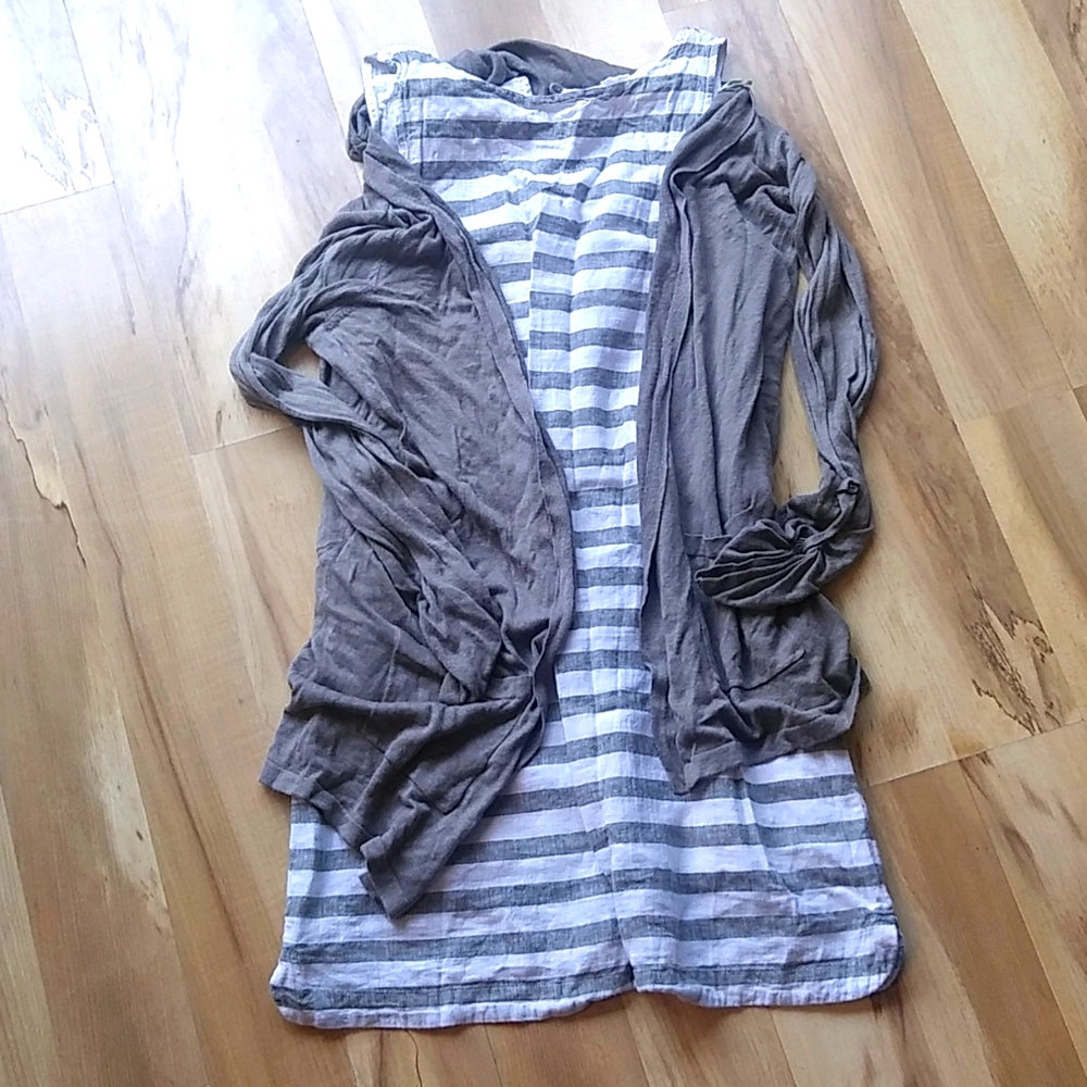 Dress with cardigan